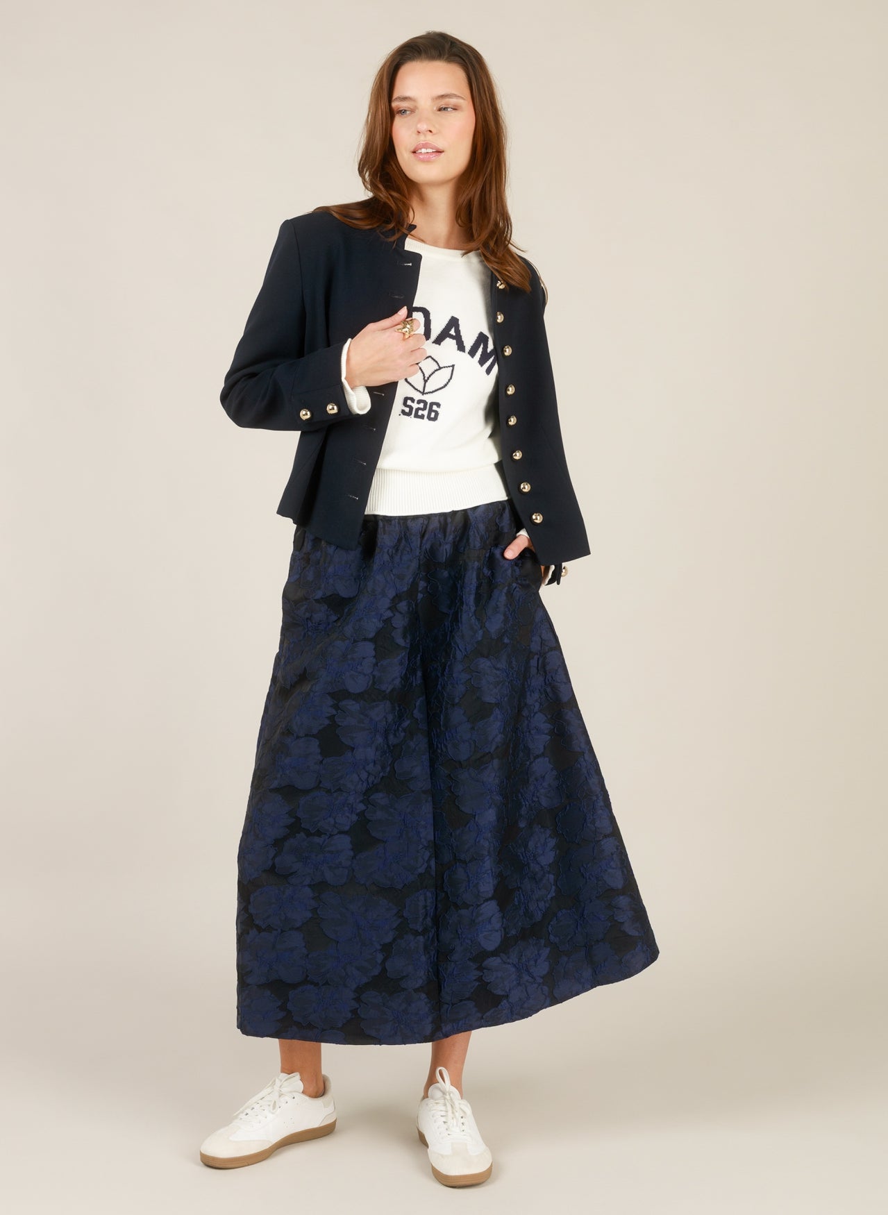 Military style Navy blazer