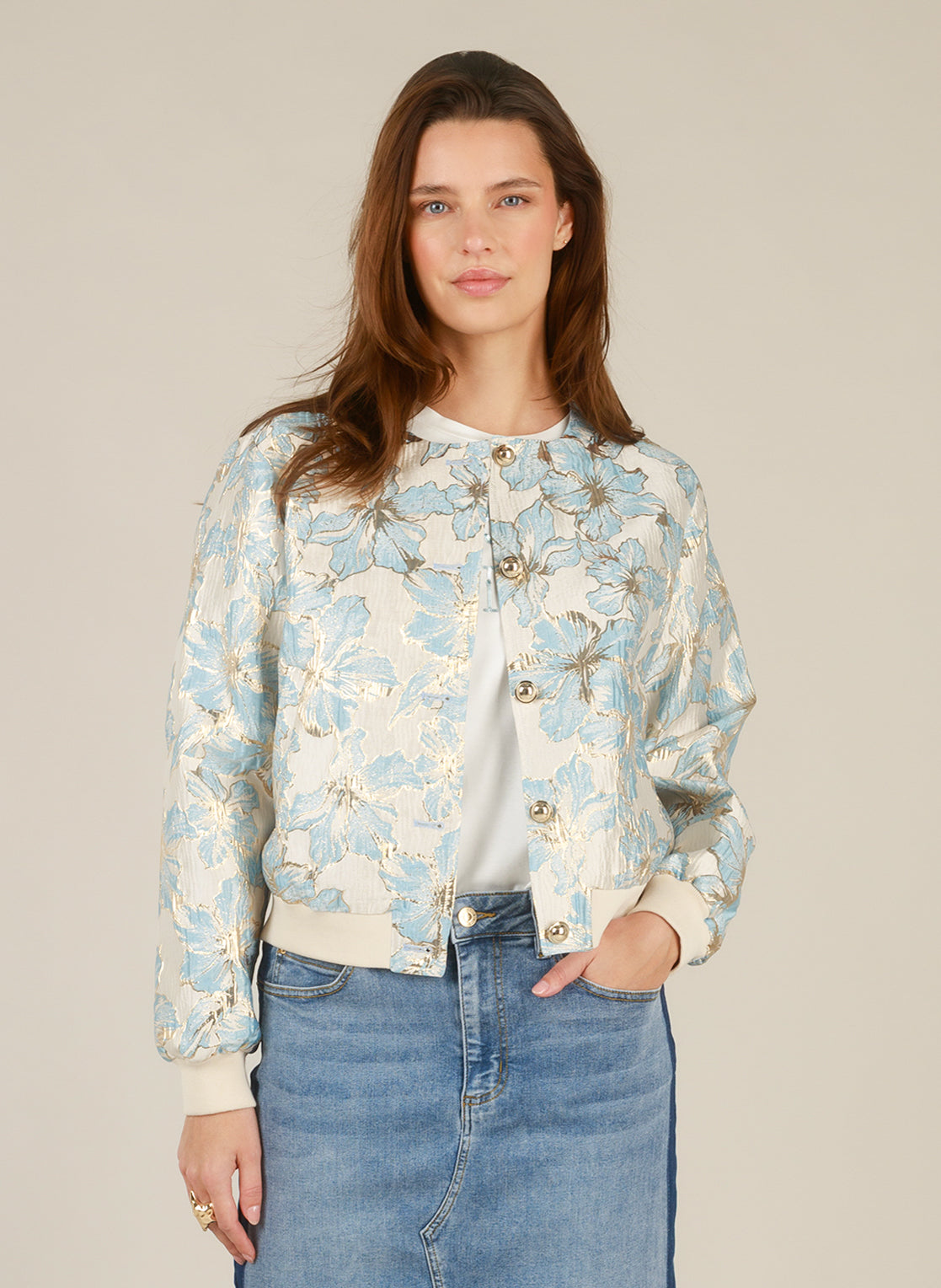 Brocade Bomber Jacket