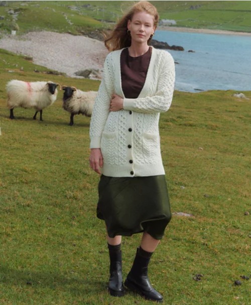 Aran Boyfriend Cardigan