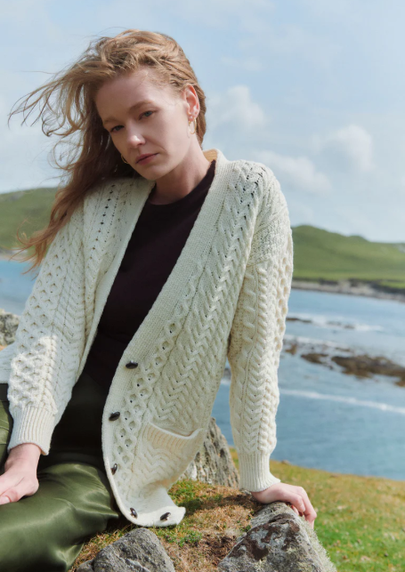 Aran Boyfriend Cardigan