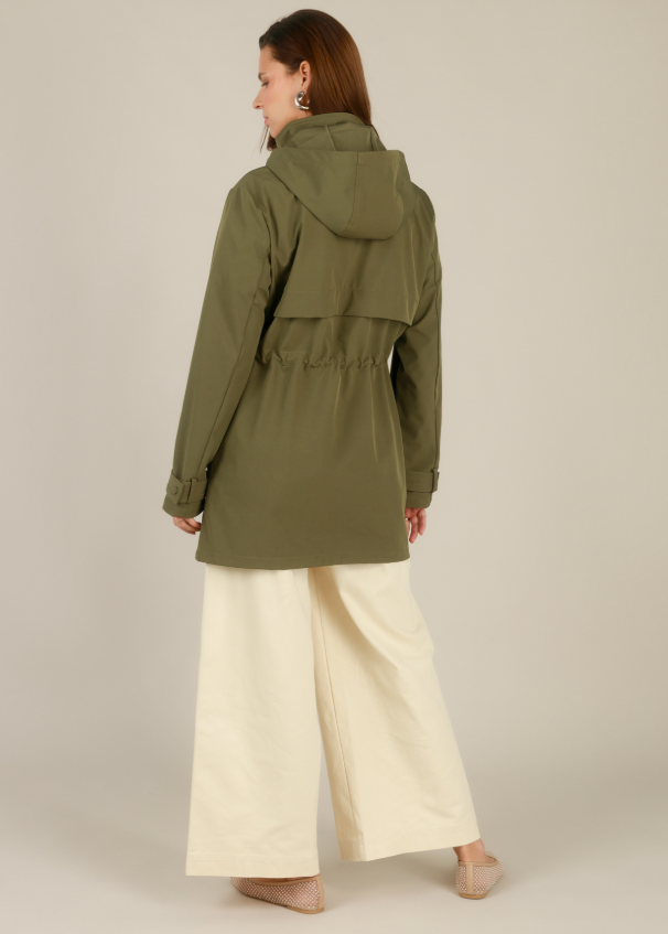 Army Green Spring Coat