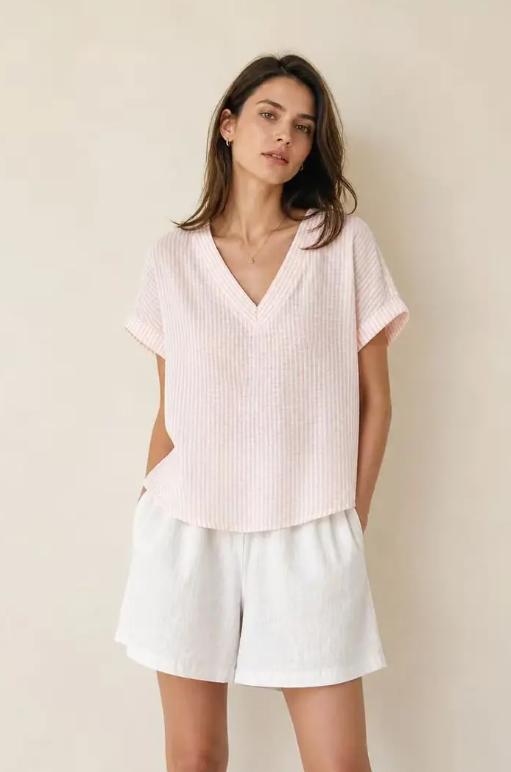 Cotton Striped T shirt