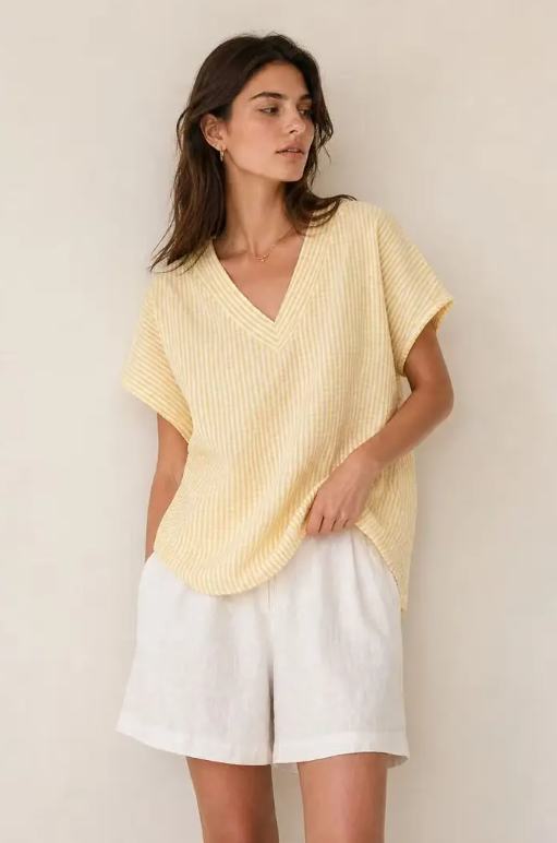 Cotton Striped T shirt