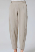 Taupe Barrel Leg Trousers