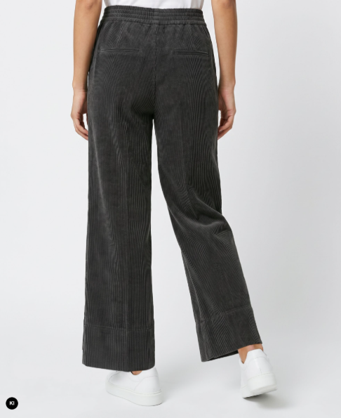 Anthracite Grey Cord Pull-On Culottes
