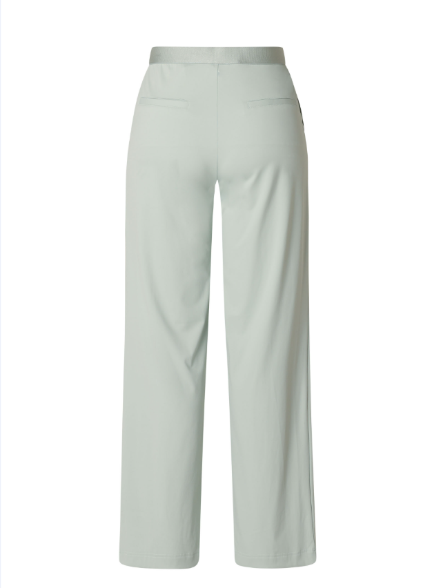 Wide Fit Mint Green Pull Up Pants