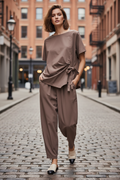 Taupe Bengaline Co-ord Set