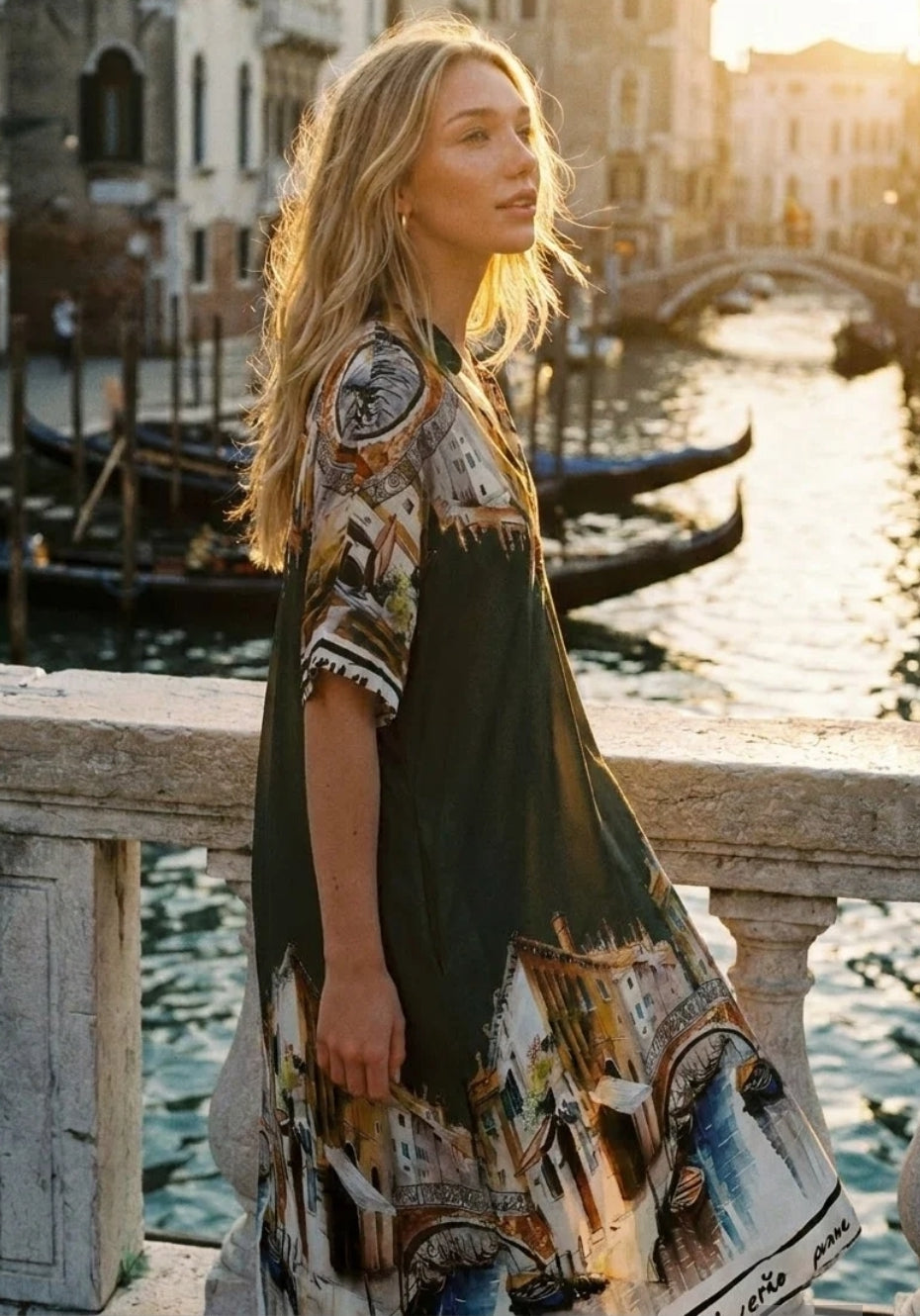 Boho Med Dress