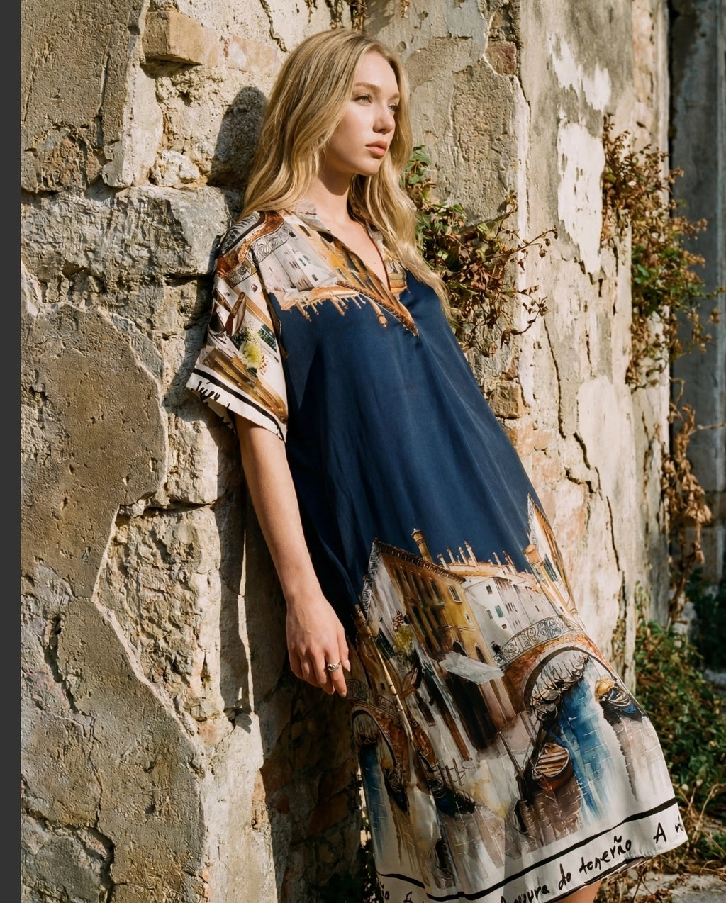 Boho Med Dress