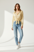 Tencel polka dot shirt